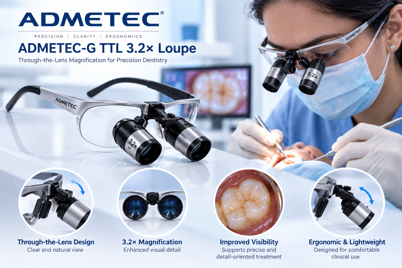 ADMETEC-G TTL 3.2× Loupe