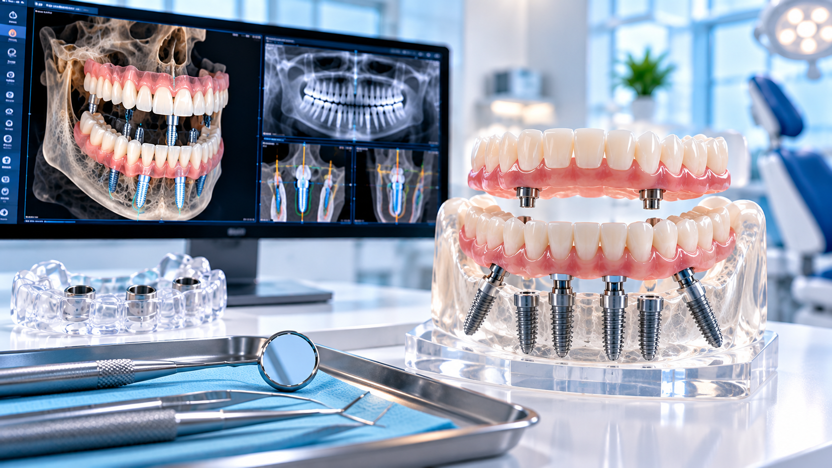 Full mouth immediate loading implants